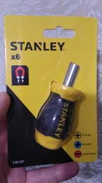 Отвертка под Биты с 6 насадками STANLEY (0-66-357) фото от покупателей 11