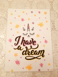 Зеркало планшет косметическое настольное Legna (150x210мм) I have a dream