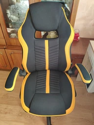 Офісне крісло Special4You Prime black/yellow фото від покупців 10