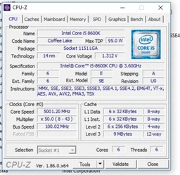 Процессор Intel Core i5 8600K 3.6GHz (9MB, Coffee Lake, 95W, S1151) Box (BX80684I58600K) no cooler