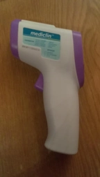 Детский медицинский термометр Mediclin Pro (05 сек) + Батарейки Фиолетовый фото от покупателей 3