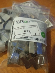 Коннектор Patron FTP RJ 45 Cat.5e экранированный 8P8C 40 шт (CON-RJ-45-8P8C-40-Э) фото от покупателей 12