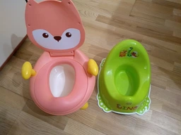 Дитячий горщик Babyhood Лисиця з поліуретановим кільцем блакитний (BH-113FB) (6923149603328) фото від покупців 10