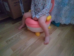 Дитячий горщик Babyhood Лисиця з поліуретановим кільцем блакитний (BH-113FB) (6923149603328) фото від покупців 11