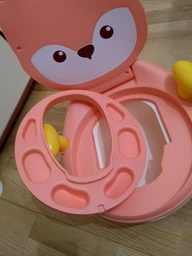 Дитячий горщик Babyhood Лисиця з поліуретановим кільцем блакитний (BH-113FB) (6923149603328) фото від покупців 7