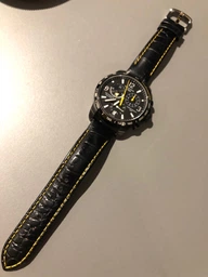 Ремінець для годинника Bros BRS2001BL-08 20 мм Чорний