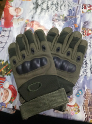 Перчатки тактические с закрытыми пальцами и усиленным протектором OAKLEY размер XXL оливковые BC-4623