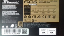 Блок живлення Seasonic 550W FOCUS Gold (SSR-550FM) фото від покупців 2