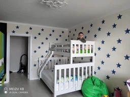 Двох'ярусне ліжко з шухлядами Мебигранд Скандинавія 140х90х200 сосна білий/венге фото від покупців 1