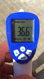 Безконтактний термометр Сертифікований DT 8809c Non-contact Pro 32°C ~ 42,5°C градусник безконтактний медичний Інфрачервоний для Тіла та Поверхностей з українською інструкцією Blue фото від покупців 8