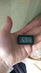 Цифровой гигрометр и термометр с ЖК дисплеем 2в1 -50 ~ 70° C (чёрный) фото от покупателей 11