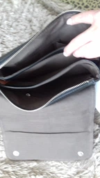 Мужская кожаная сумка мессенджер через плечо Tiding Bag A25-064A Черная натуральная кожа фото от покупателей 17