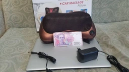 Роликова масажна подушка для спини та шиї Massage pillow з підігрівом фото від покупців 1