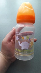 Бутылочка для кормления с широким горлом Baby Team 250 мл (1002_помаранчева)