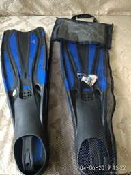 Ласты с закрытой пяткой M/L (40-41) сине-черные F09 фото от покупателей 2