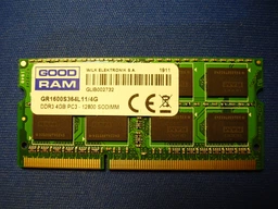 Оперативная память Goodram SODIMM DDR3-1600 4096MB PC3-12800 (GR1600S364L11/4G) фото от покупателей 3