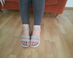 Жіночі сандалі Skechers D`Lites Fresh Catch Gray 38,5 Сірий 31514-GRY фото від покупців 1