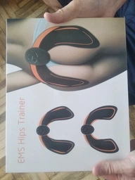 Миостимулятор тренажер для ягодиц EMS Hips Trainer для укрепления и улучшения тонуса кожи, импульсный, силиконовый, черный фото от покупателей 2