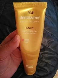 Зубна паста-гель Dentissimo Advanced Whitening Gold Нова відбілювальна 75 мл (7640162326513) фото від покупців 4