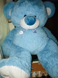 Іграшка плюшевий ведмедик Teddy Boom Томмі 150 см сірий фото від покупців 2