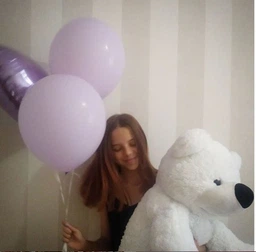 Мягкая плюшевая игрушка Anilina Мишка Бублик 120 см Медовый A-54107 фото от покупателей 1