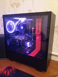 Корпус NZXT H500 Matte Black + Red (CA-H500B-BR)