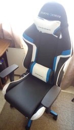 Кресло для геймеров DXRacer Racing OH/RW288/NBW (черное/голубые и белые вставки) (62109) фото от покупателей 3