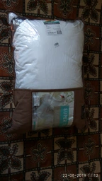 Подушка для сна IDEIA Super Soft Premium 70х70 Антиаллергенный искусственный лебяжий пух два чехла Белая (4820182653926) фото от покупателей 13