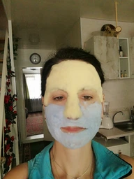 Мультимаска для обличчя грязьова пінна Purederm Жовта/Синя Galaxy 2X Bubble Sparkling Multi Mask Yellow&Violet 6 г + 6 г (8809541193309)