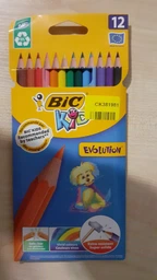 Олівці BIC 82902912 Evolution 12 кольорів (3270220060963)