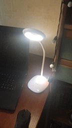 Світильник світлодіодний настільний акумуляторний Luxel 6w (білий) +usb, нічник (TL-04W) фото від покупців 11