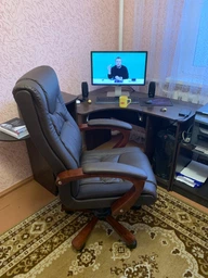 Крісло АКЛАС Артур EX MB (Шкіра LC-K Dark brown/PU Dark brown) фото від покупців 1