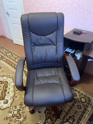 Крісло АКЛАС Артур EX MB (Шкіра LC-K Dark brown/PU Dark brown)