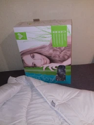 Одеяло IDEIA Aloe Vera зимнее с пропиткой евро 200x220 антиаллергенное волокно (4820182656729) фото от покупателей 16