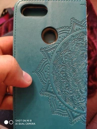 Кожаный чехол-книжка Art Case с визитницей для Xiaomi Mi 8 Lite / Mi 8 Youth (Mi 8X) Бирюзовый Без бренда фото от покупателей 3
