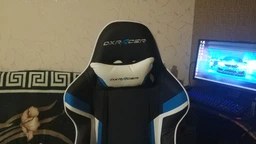 Кресло для геймеров DXRacer Racing OH/RW288/NBW (черное/голубые и белые вставки) (62109) фото от покупателей 2
