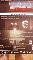 Видеокарта MSI PCI-Ex GeForce GTX 1660 Armor 6G OC 6GB GDDR5 (192bit) (1408/8000) (3 x DisplayPort, 1 x HDMI) (GeForce GTX 1660 ARMOR 6G OC) фото от покупателей 6