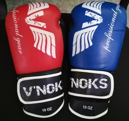 Боксерские перчатки V`Noks Lotta, Синие, PU, 12 унций (340г.) для спортсменов 60-80 кг. (60020) фото от покупателей 2
