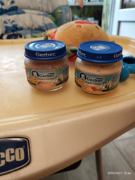 М'ясне пюре Gerber Ніжне курча з 6 місяців 80 г (7613033644948) фото від покупців 19