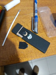 Акумуляторна електро USB запальничка Lighter 215 сенсорна з індикатором заряду в подарунковій коробці
