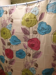 Шторка - занавеска для ванной Мій Дім Colorful flowers 180х180 NJ10108 фото от покупателей 5