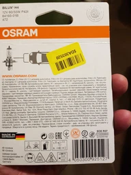 Автолампы Osram Original H4 12V 60/55W 3200K  (64193-01B) фото от покупателей 3