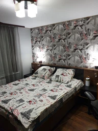 Ліжко з тумбочками Меблі-Сервіс Фієста 160 + ортопедичний внесок під матрац 160х200 Дуб апріл темний/Чорний фото від покупців 18