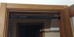 Турник для дома раздвижной в дверной проем Door Way Gymbar 62-100 см Серебристый фото от покупателей 7