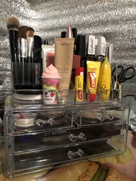 Органайзер для косметики (Акриловий) Cosmetic Storage Box Прозорий (ICL44) фото від покупців 5