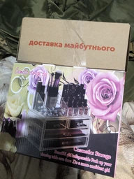 Органайзер для косметики (Акриловий) Cosmetic Storage Box Прозорий (ICL44)
