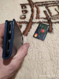Чохол Idewei для Xiaomi Redmi Note 7 / Note 7 Pro книжка шкіра PU червоний фото від покупців 14