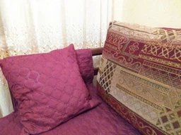 Накидка на диван с подушками ТЕП. Vintage бордового цвета-180х190+45х45 (2 шт)