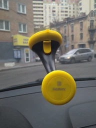 Автомобільний тримач Remax RM-C09 Car Holder чорний-жовтий фото от покупателей 1