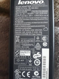 Блок живлення Lenovo 20V 4.5A 90W (USB+pin). HC. Роз'єм прямокутний жовтий (64299) фото від покупців 3